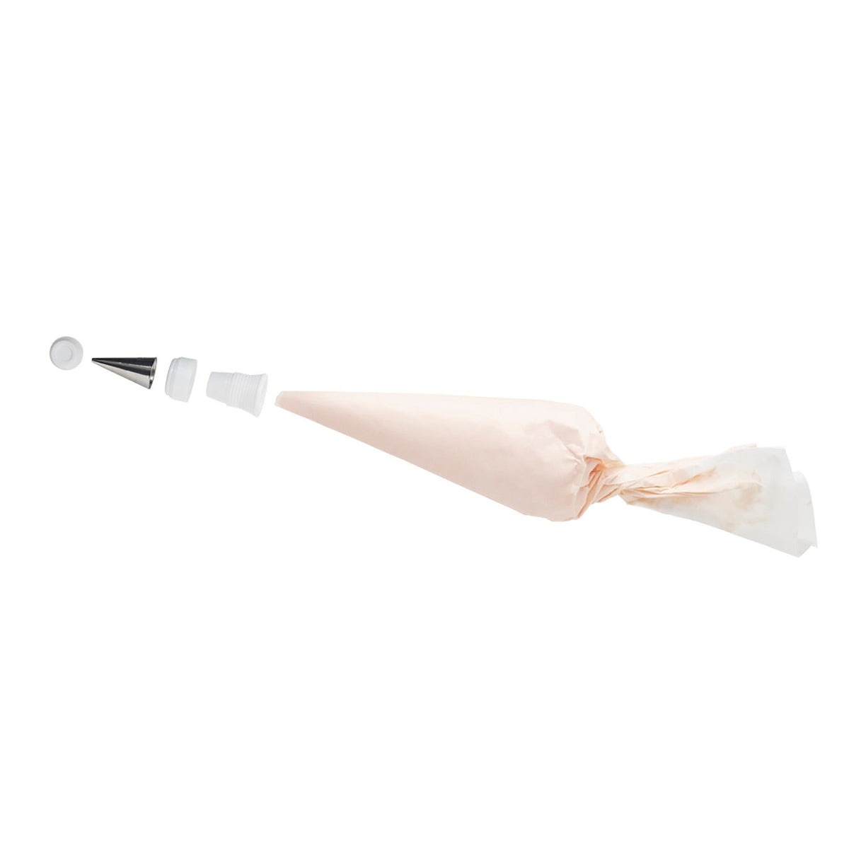 3-Piece Standard Icing Bag Nozzle Coupler Set with Cap