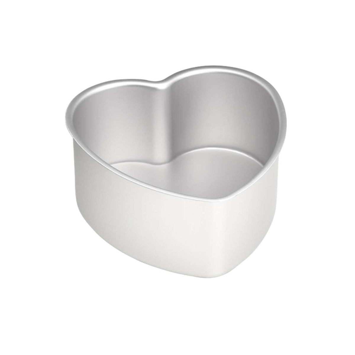 Silver Anodised Heart shaped Tin 6"x 3"