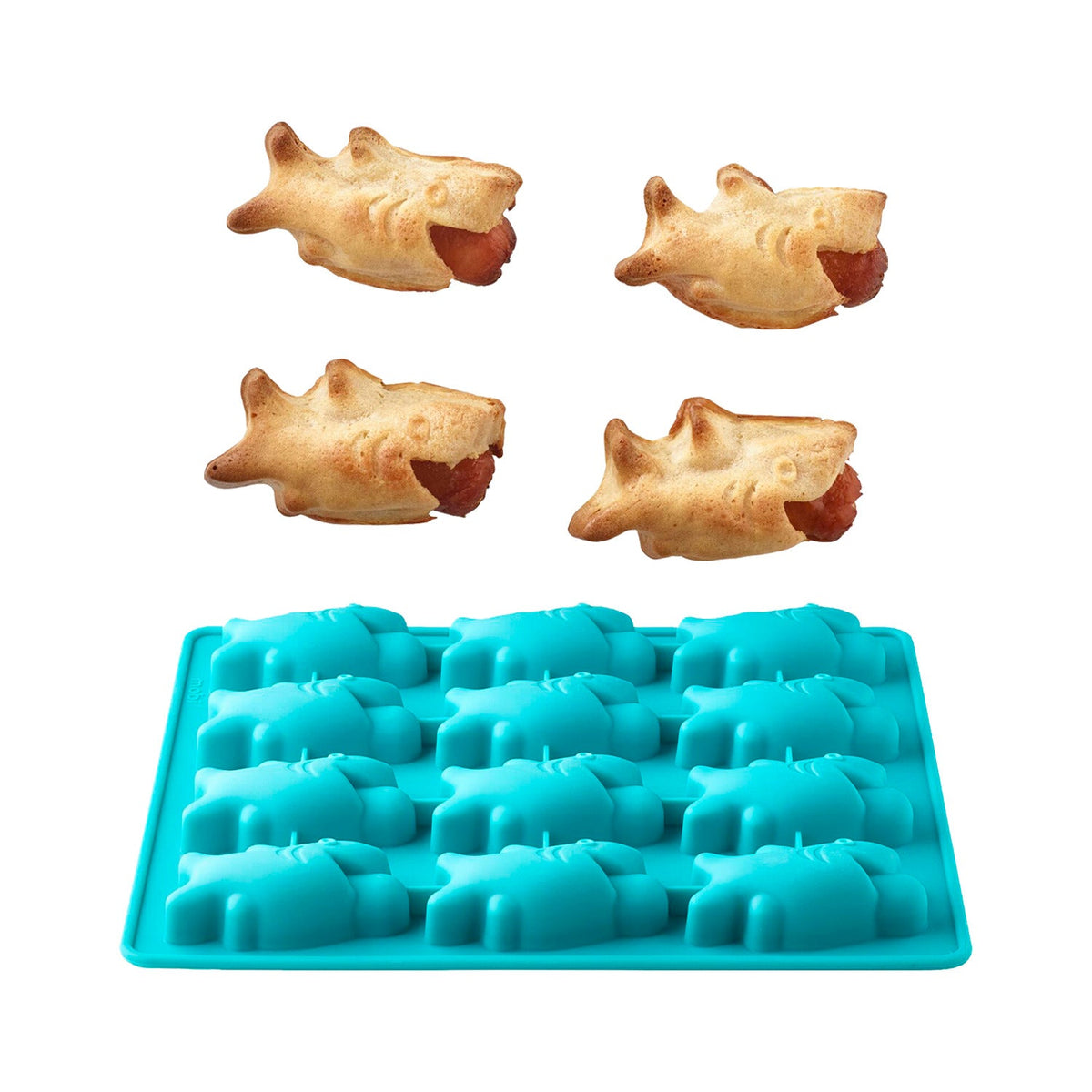 Shark Bites Savoury Canapé Silicone Mould
