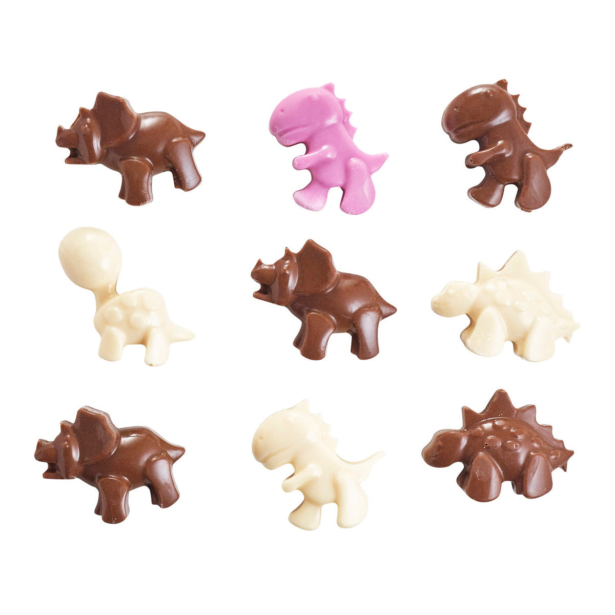 12 Dinosaur Chocolate Shapes Silicone Mould