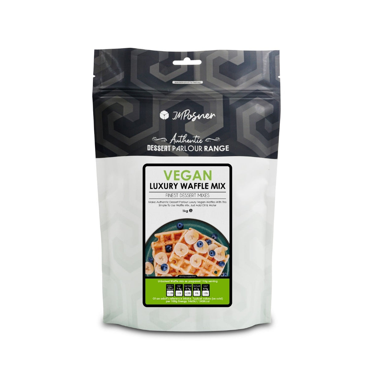 JM Posner Vegan Luxury Waffle Mix 1kg