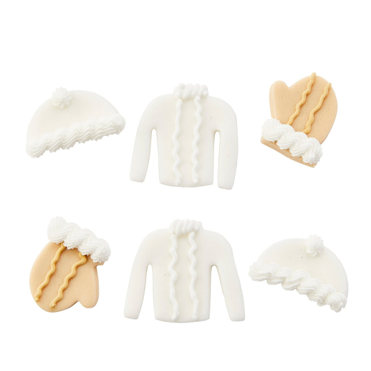 6 Winter Warmers Sugarcraft Cake Toppers