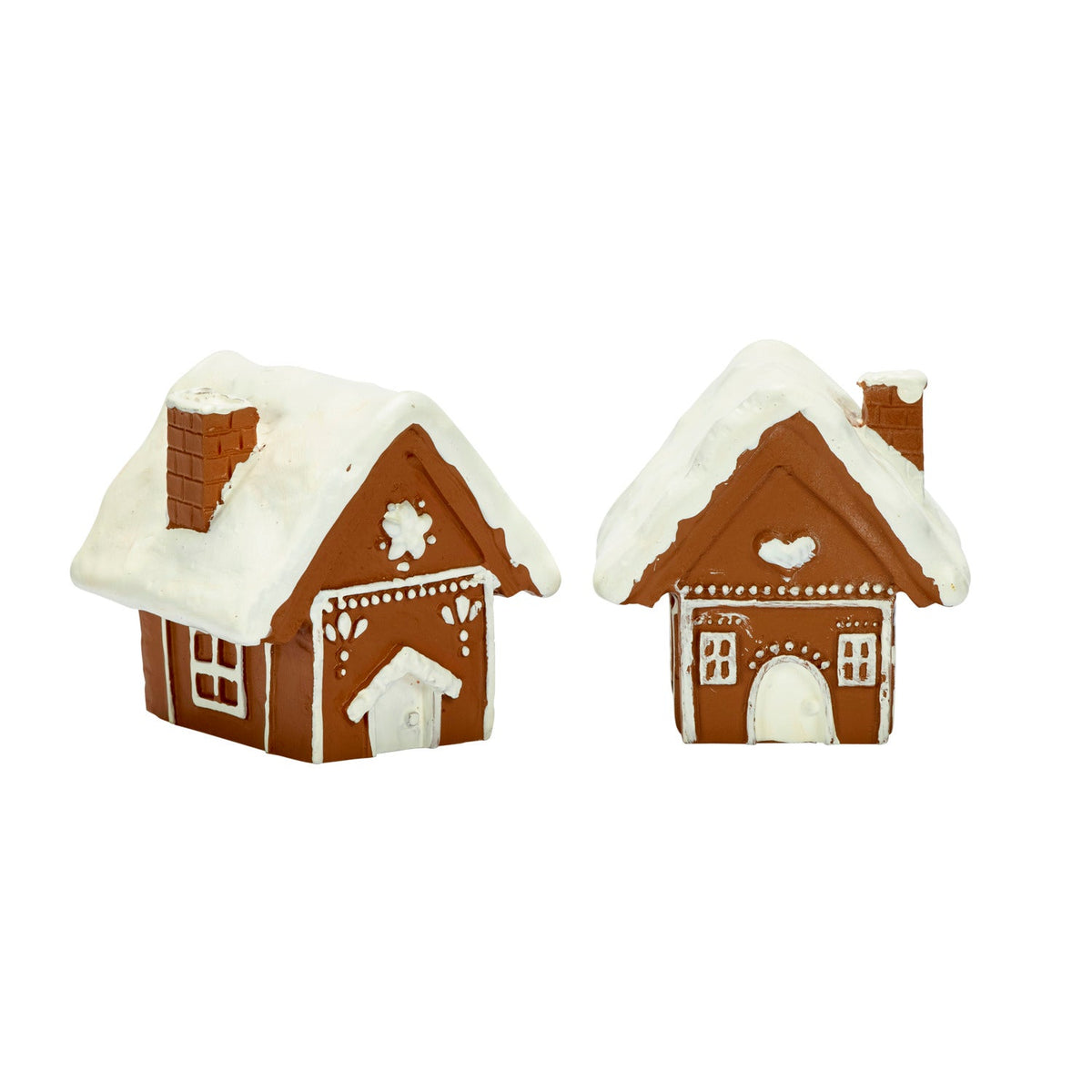 2 Festive Gingerbread House Cake Toppers