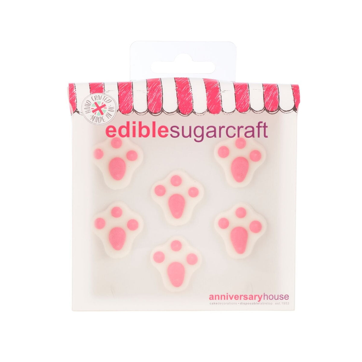 Bunny Paw Sugarcraft Cake Toppers