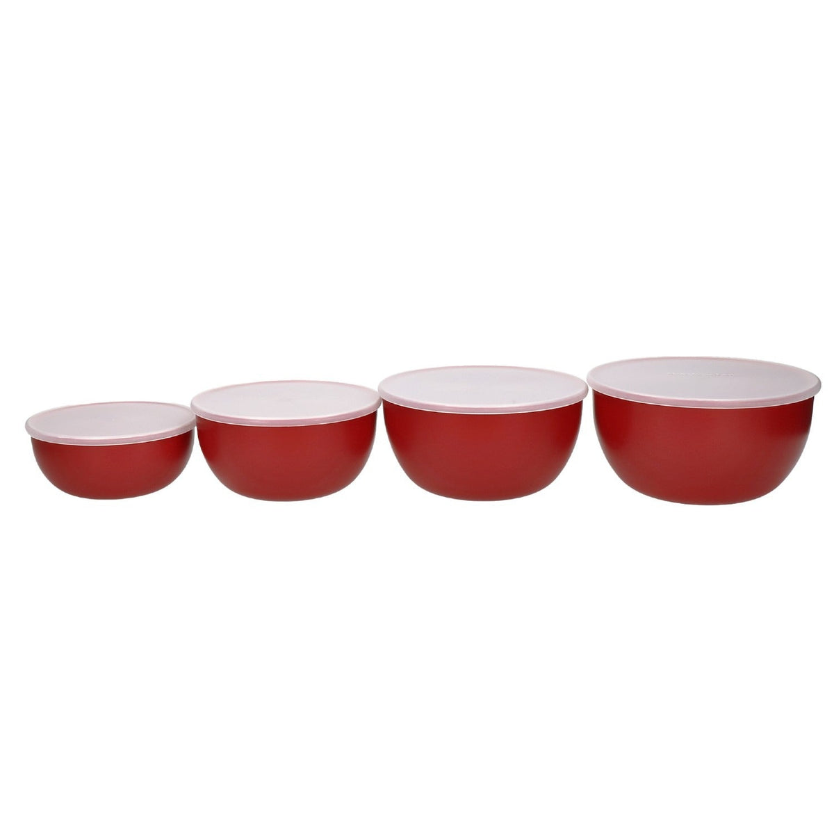 KitchenAid Set of 4 Prep Bowls with Lids - Empire Red