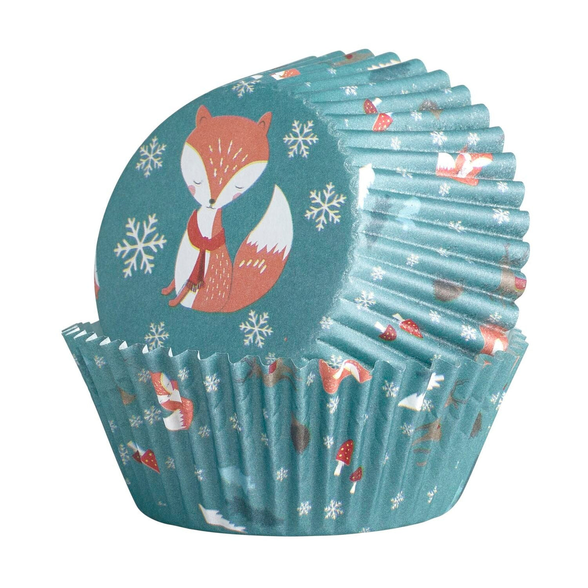 60 Woodland Fox Cupcake Cases