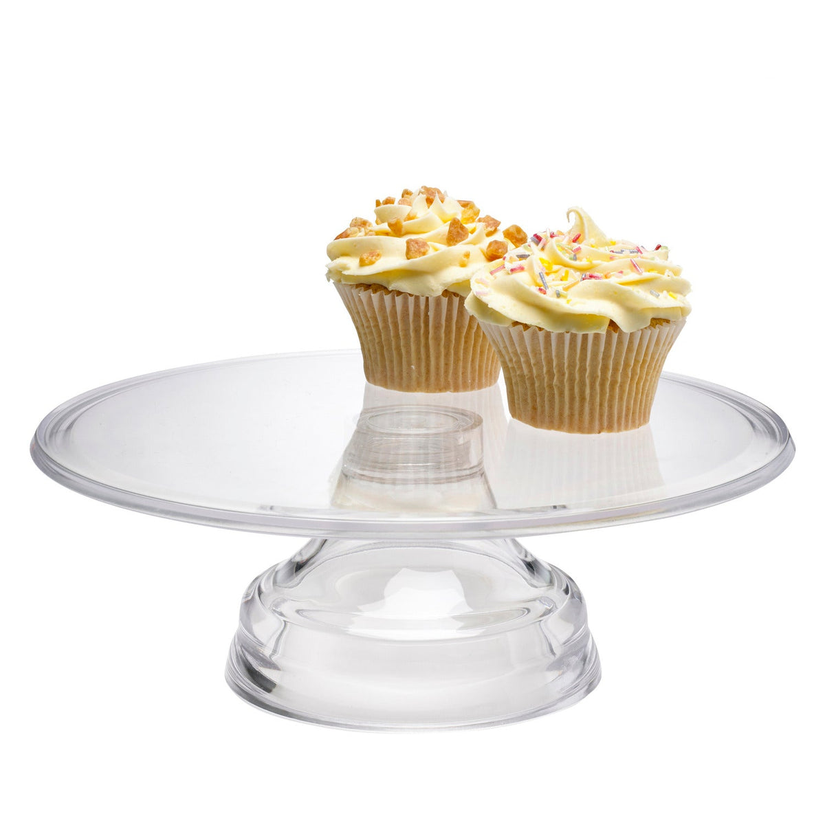 Lakeland Small Clear Acrylic Cake Stand 26.5cm Dia.