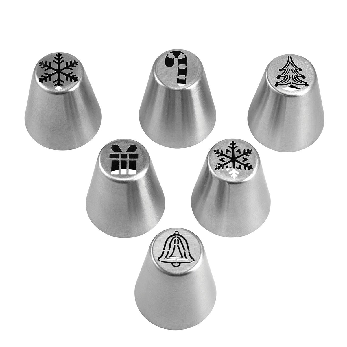 Lakeland 6pc Christmas Nozzle Set