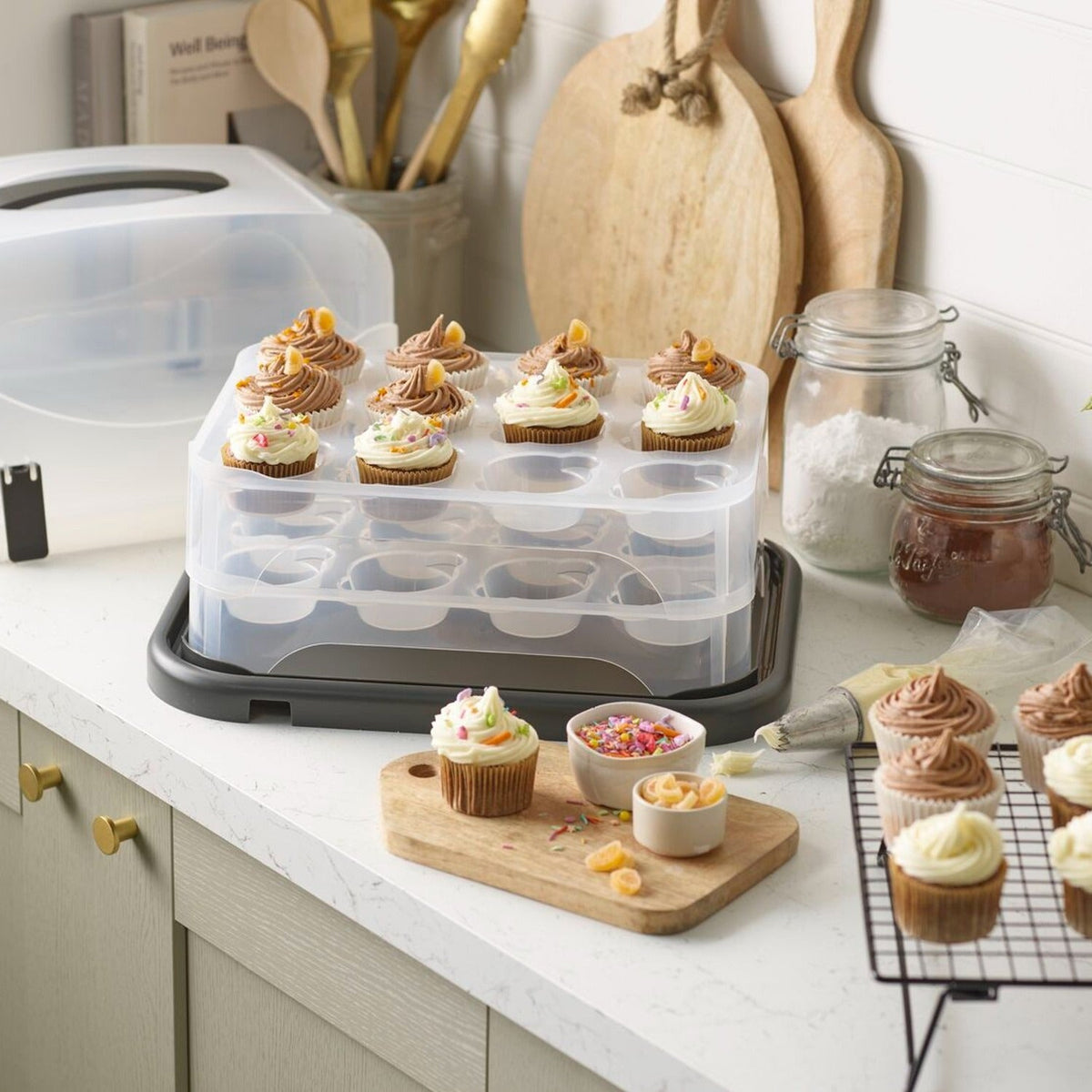 Lakeland Two-Tier 24 Cupcake Carrier