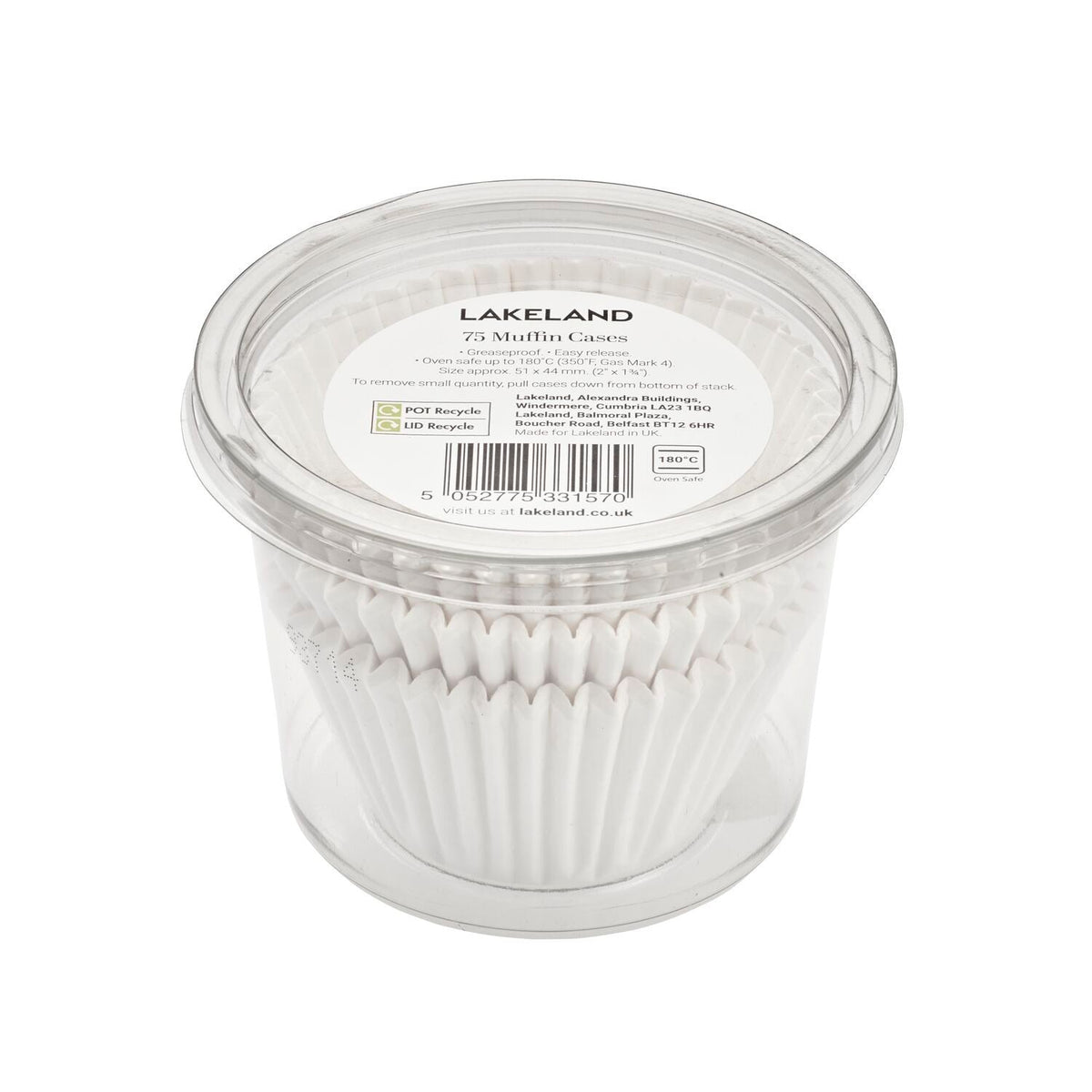 Lakeland Greaseproof Muffin Cases 75 Pack
