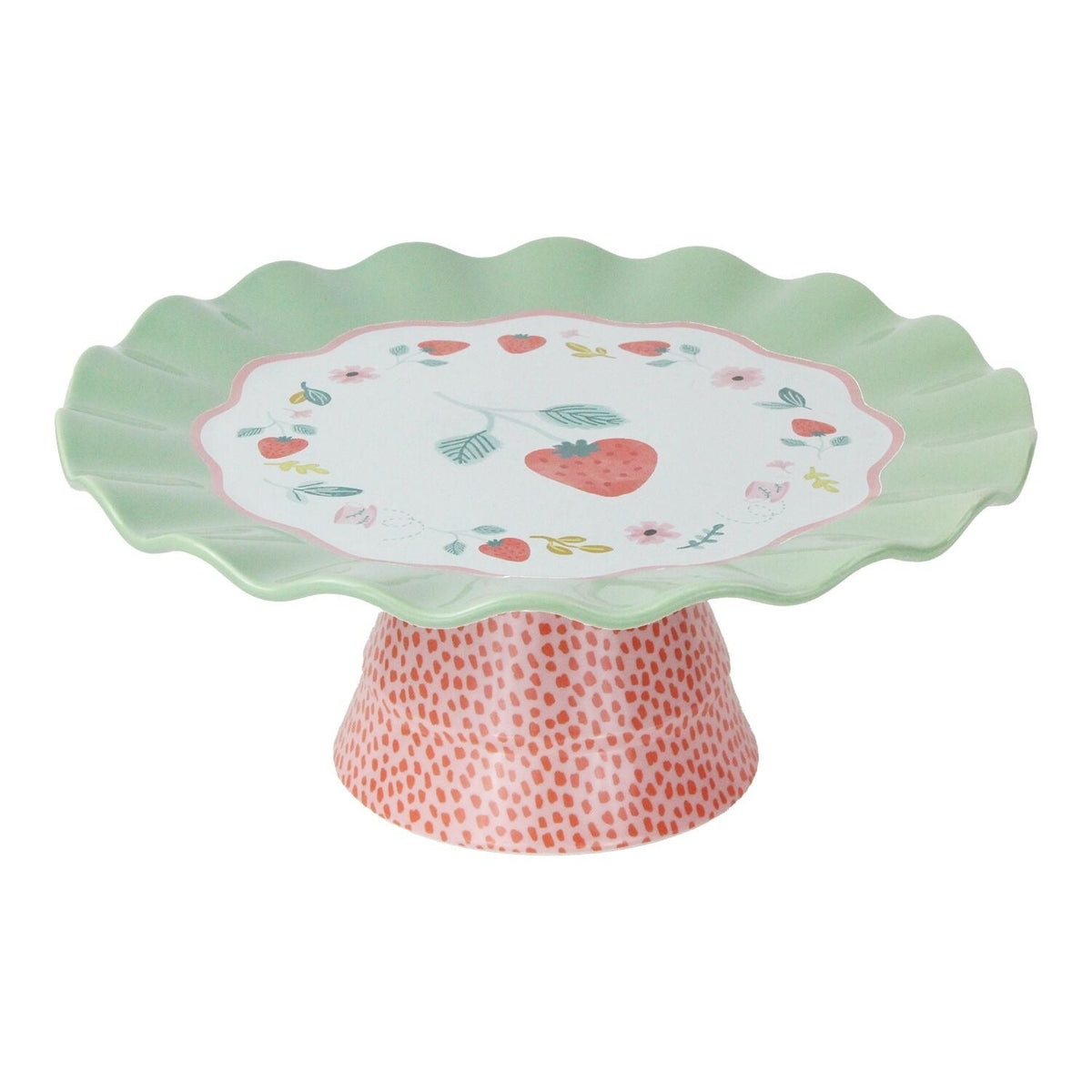 Strawberry Patch Cake Stand
