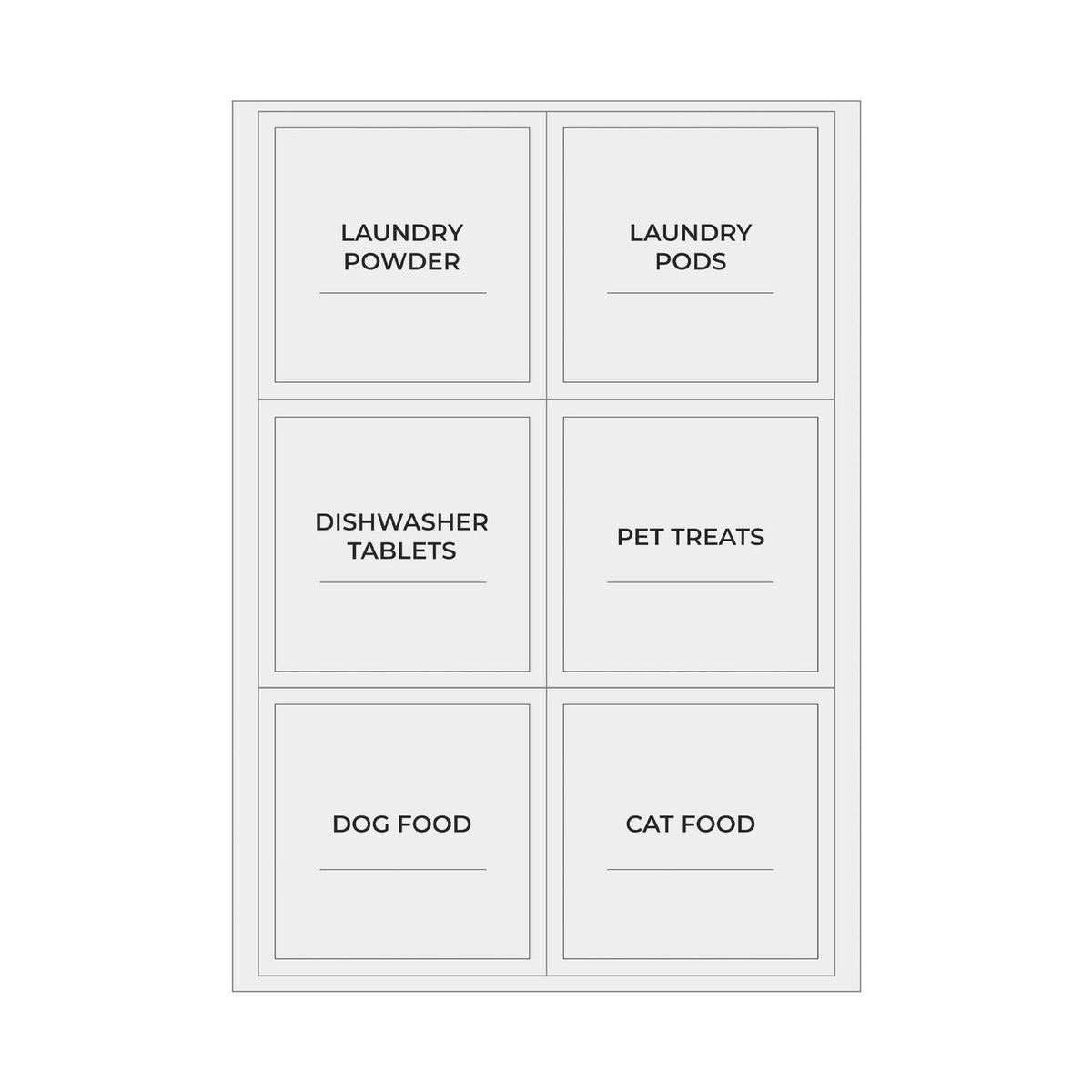 Kilner Pantry Label Set – Pack of 142
