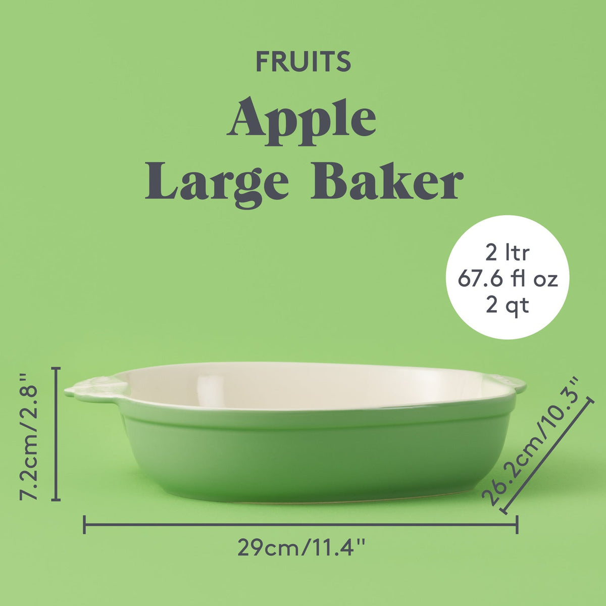 Mason Cash Large Ceramic Apple Baker