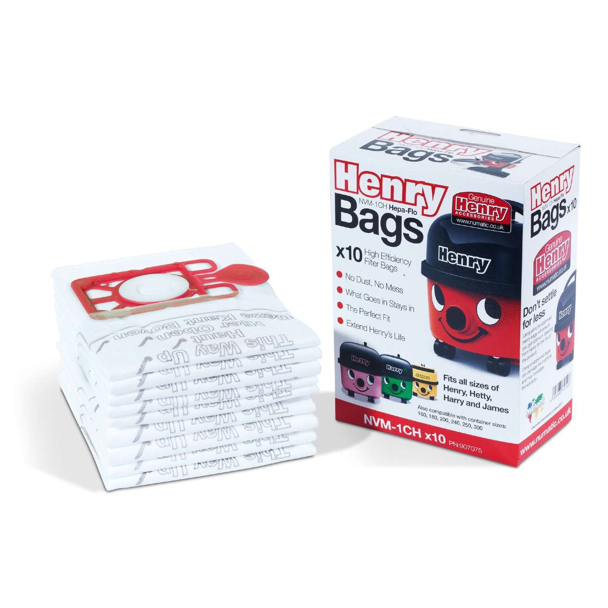 10 Henry HepaFlo Filter Vacuum Bags