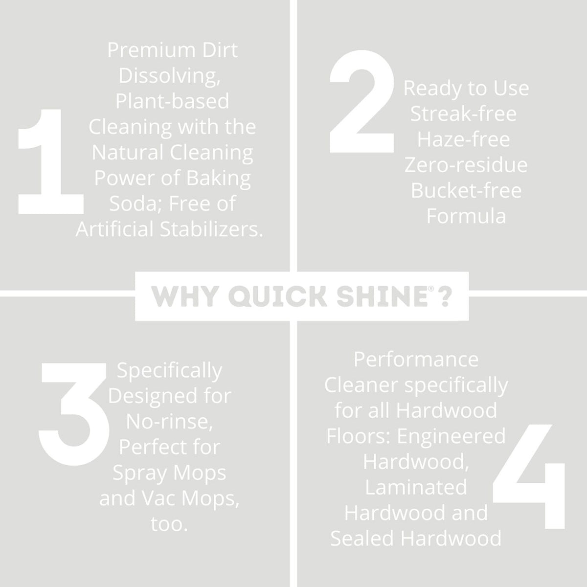 Quick Shine Hardwood Floor Cleaner 800ml