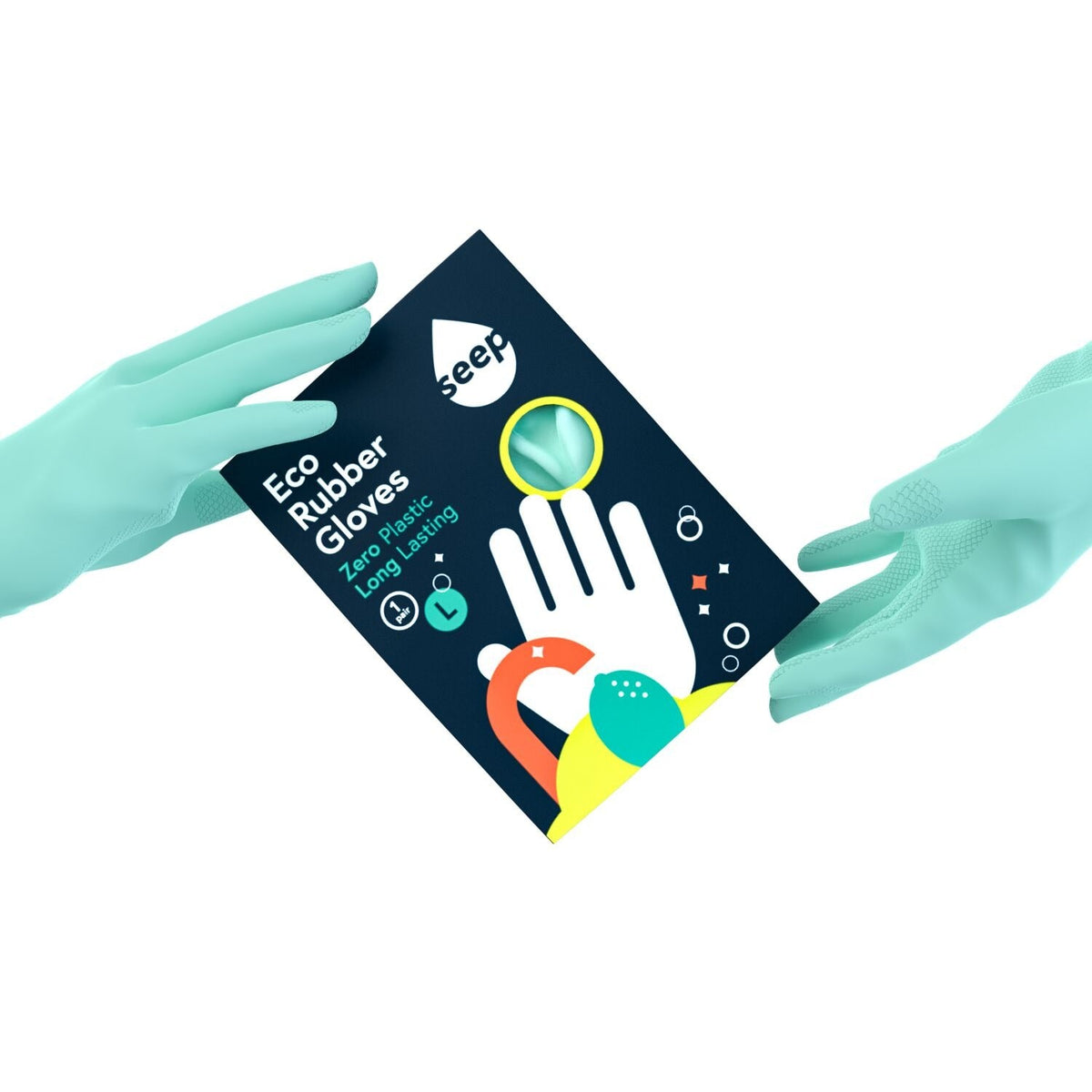 Seep Eco Rubber Gloves Large