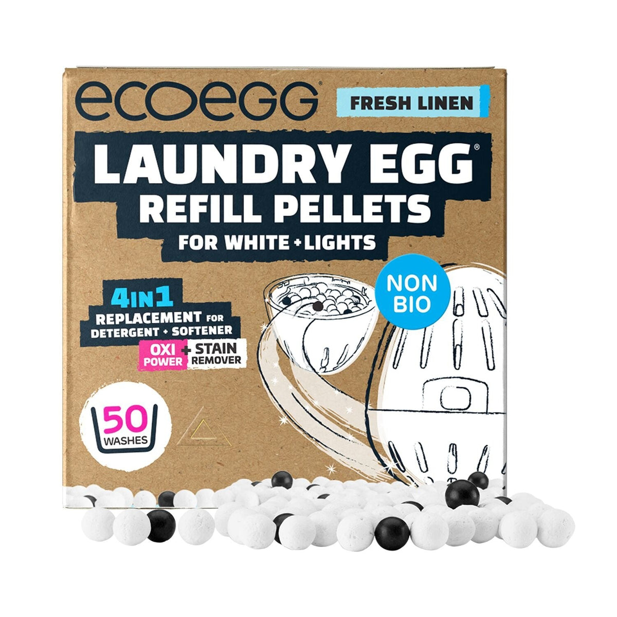 Ecoegg Laundry Egg Refill Whites - Fresh Linen