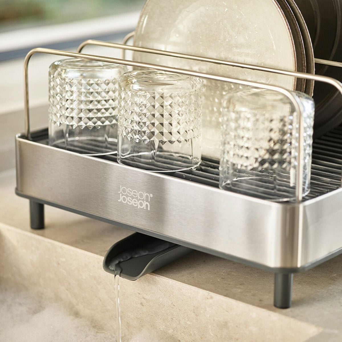 Joseph Joseph Max Extend Stainless Steel Expandable Dish Drainer