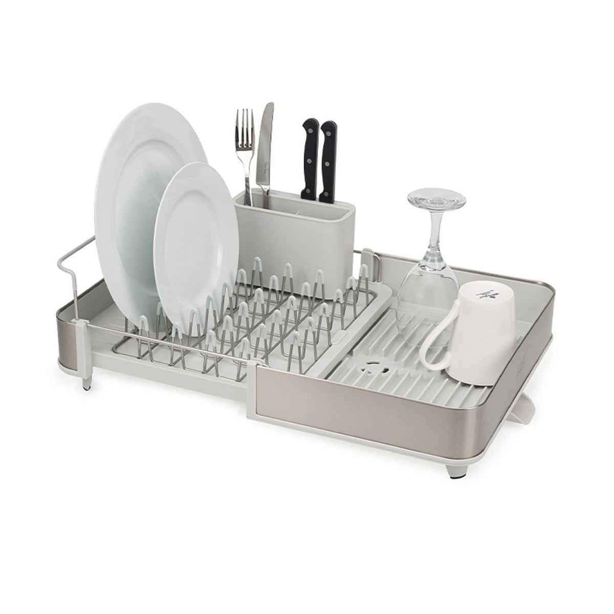 Joseph Joseph Extend Expandable Dish Drainer Light Stone