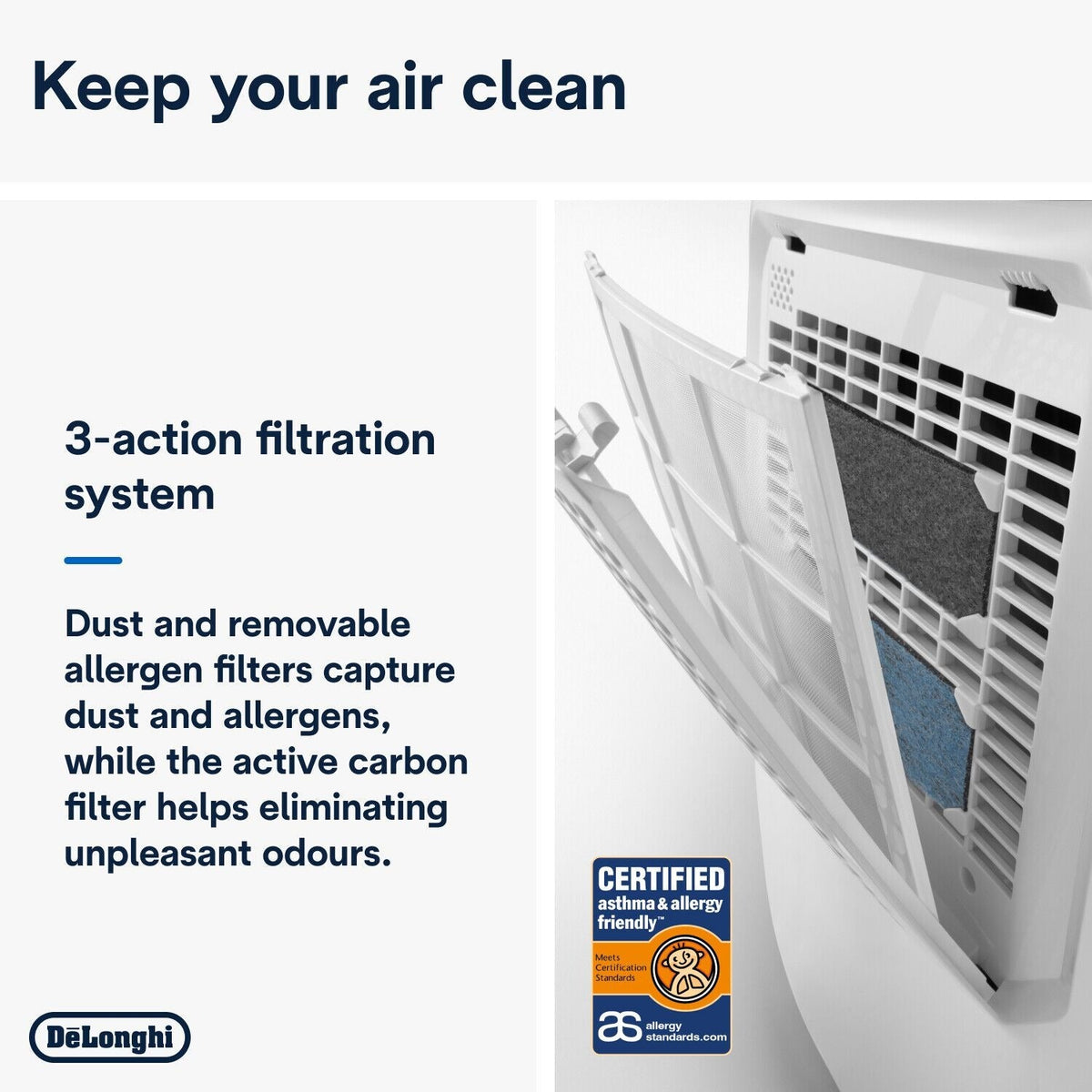 De’Longhi 16L Dehumidifier DEX216SF