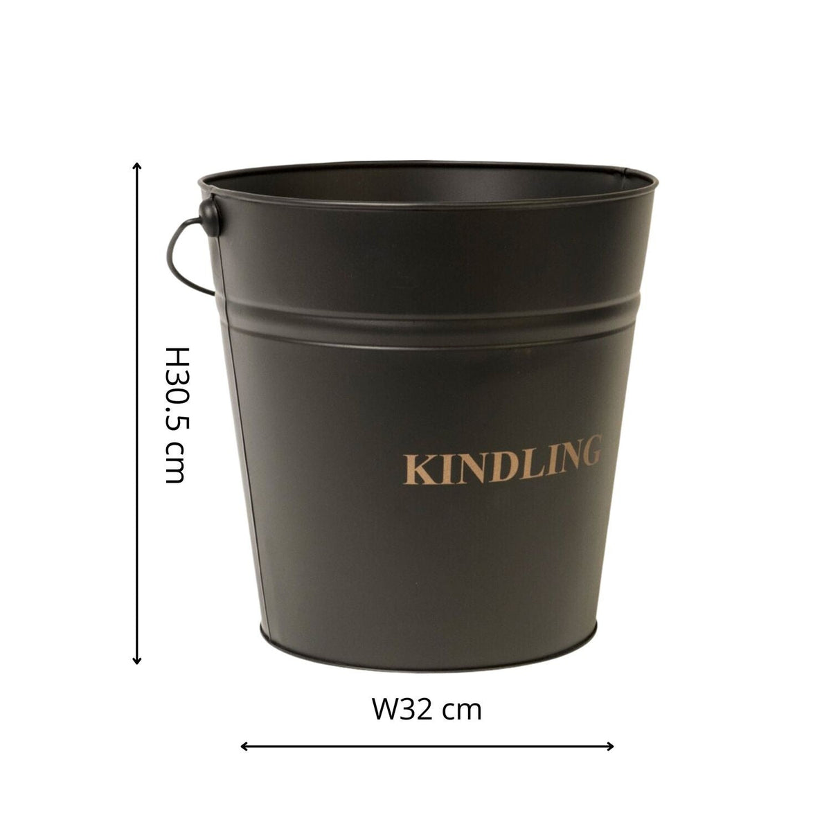 Black Kindling Bucket