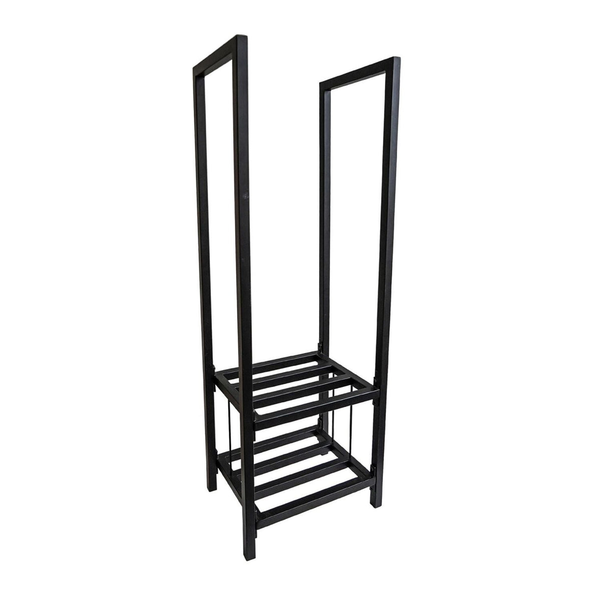 Tall Square Shelved Log Storage