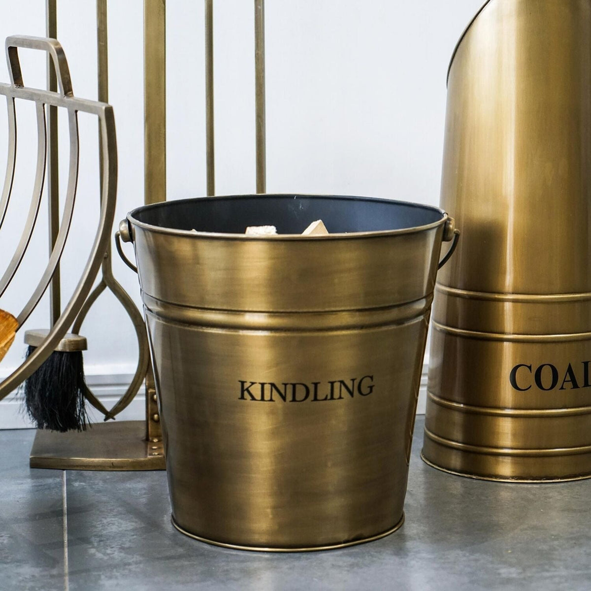 Brass Kindling Bucket