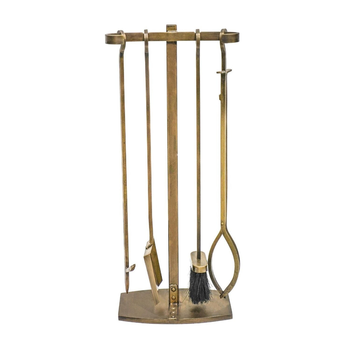 Brass Fireside Companion Set