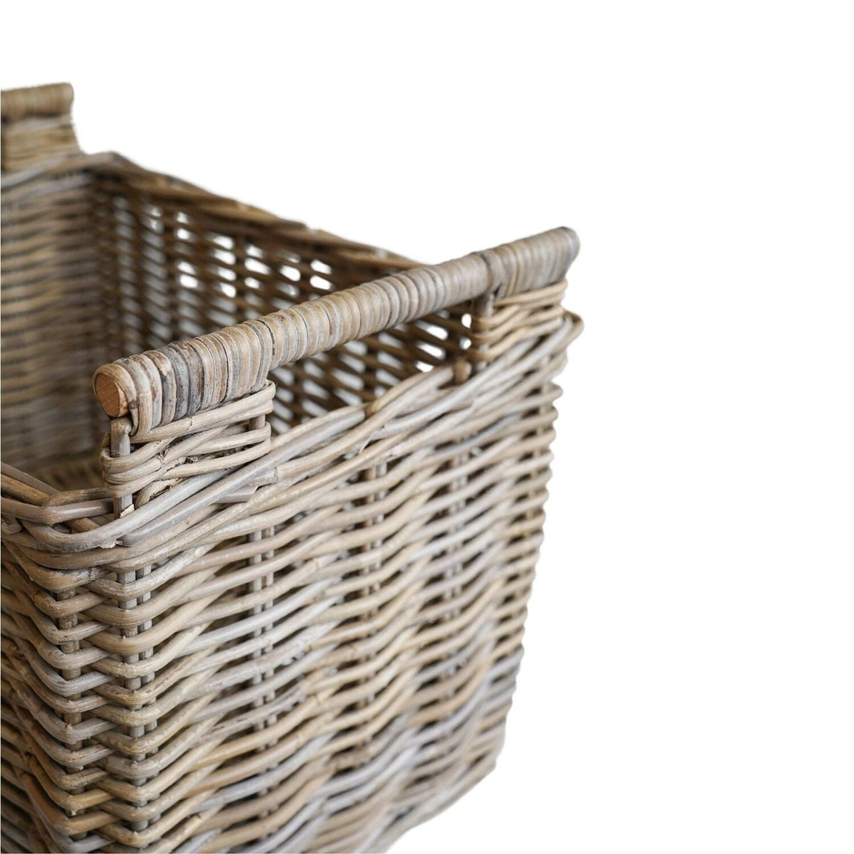 Natural Rattan Log Cart