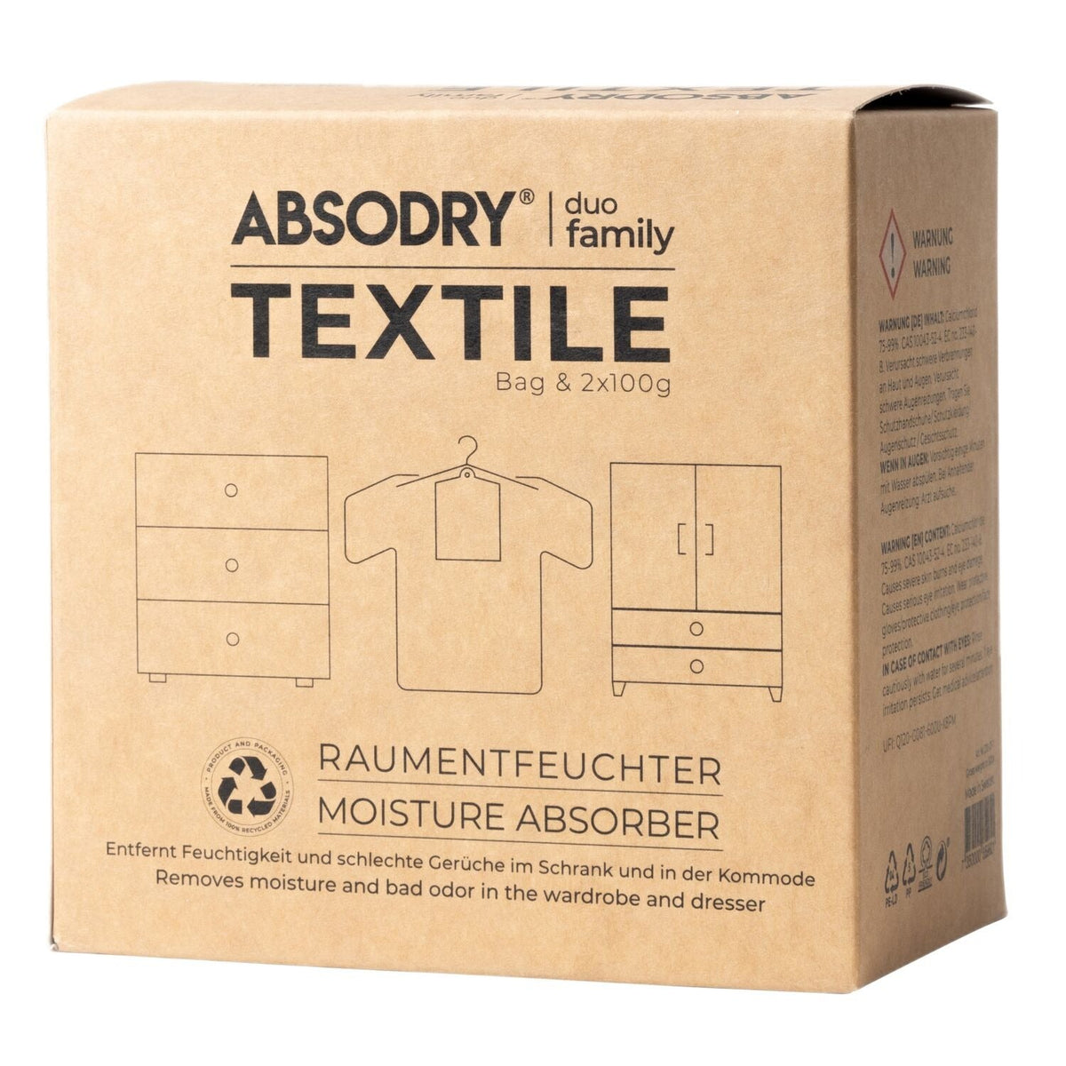 Absodry Moisture Absorber Textile Bag