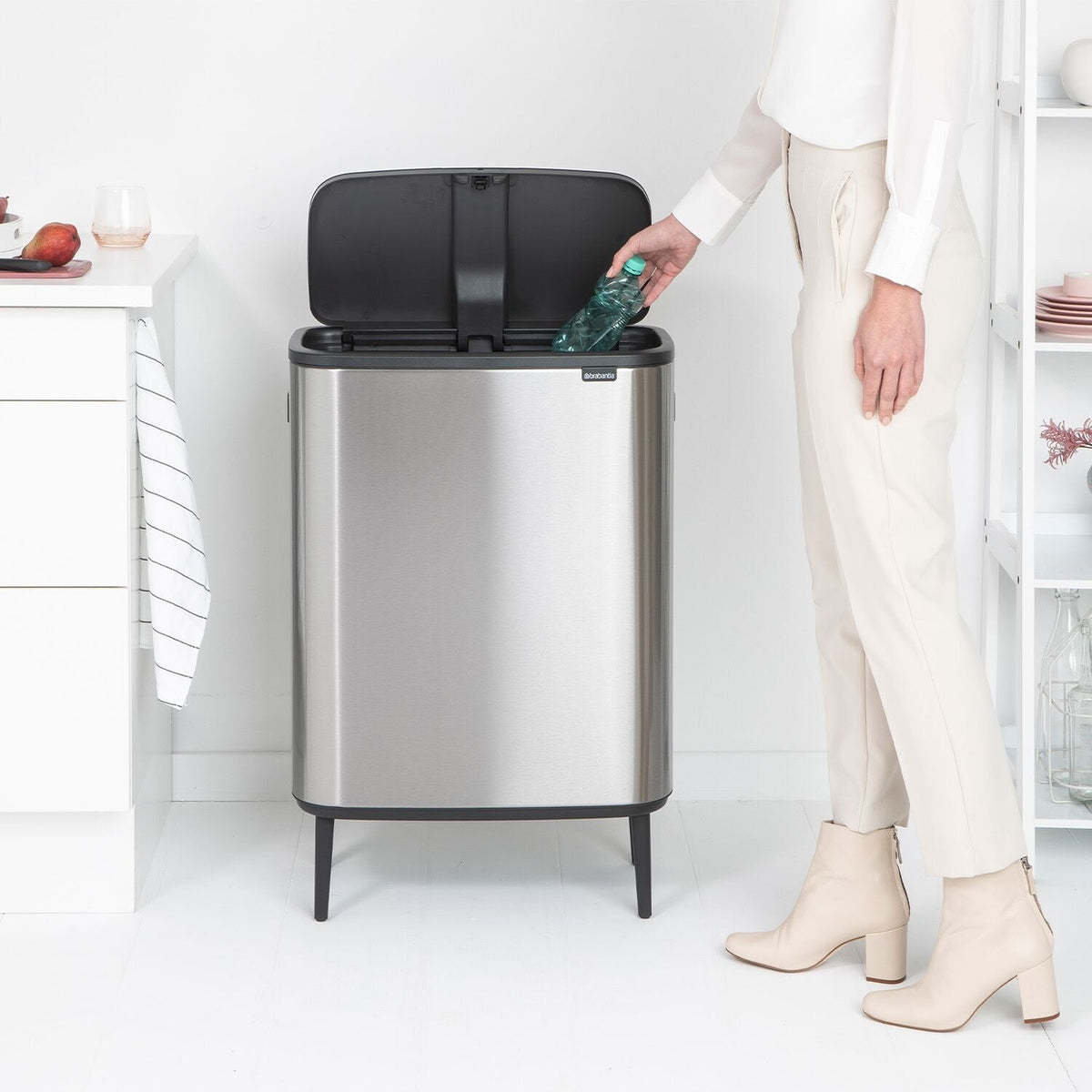 Brabantia Bo Touch Bin Matt Steel 60L