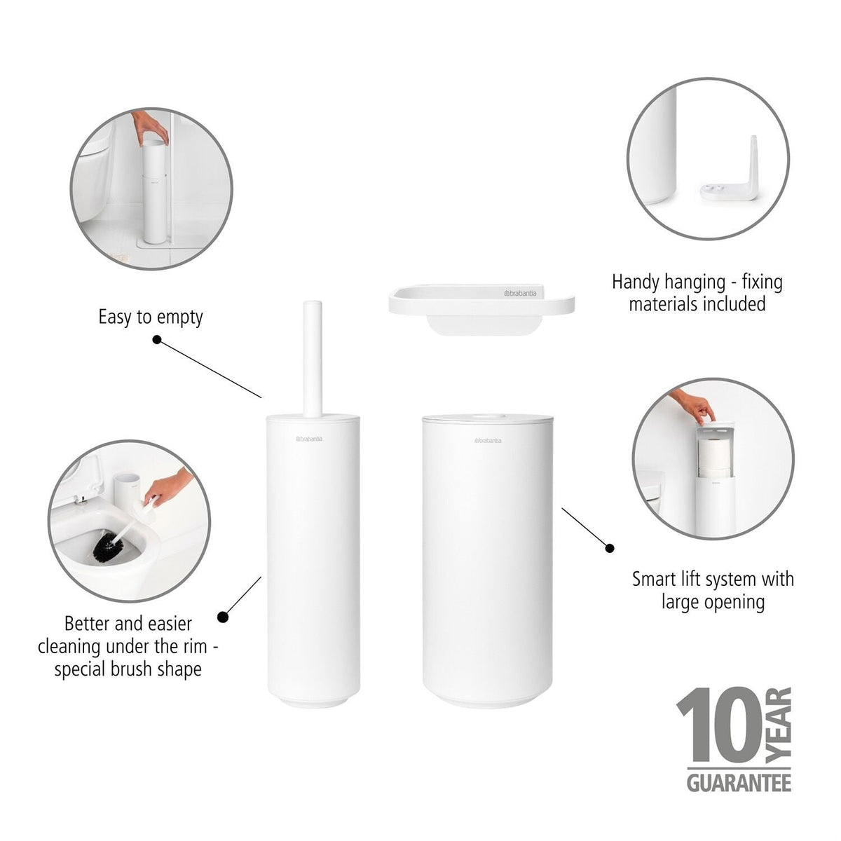 Brabantia Mindset Toilet Accessory Kit