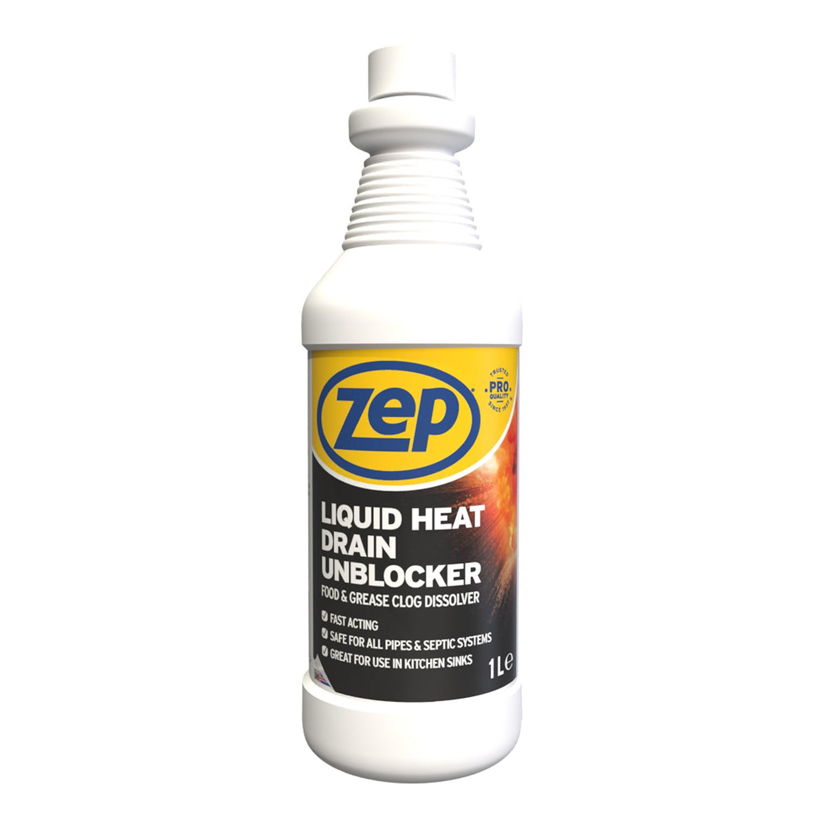 Zep Liquid Heat Drain Unblocker 1L