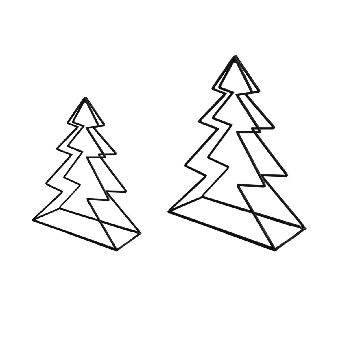 Fireside Tree Log Holder Black - Set of 2