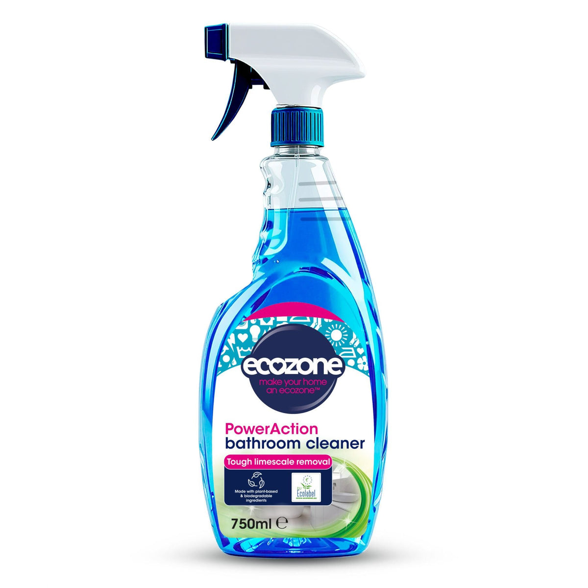 Ecozone PowerAction Bathroom Cleaner - 750ml