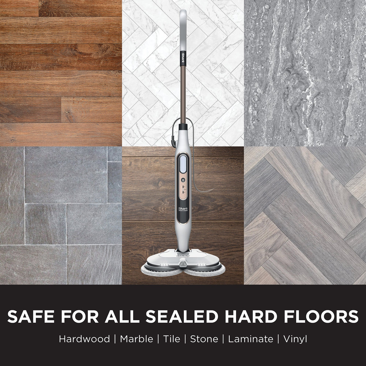 Shark Steam & Scrub Automatic Steam Mop with Steam Blaster S8201UK