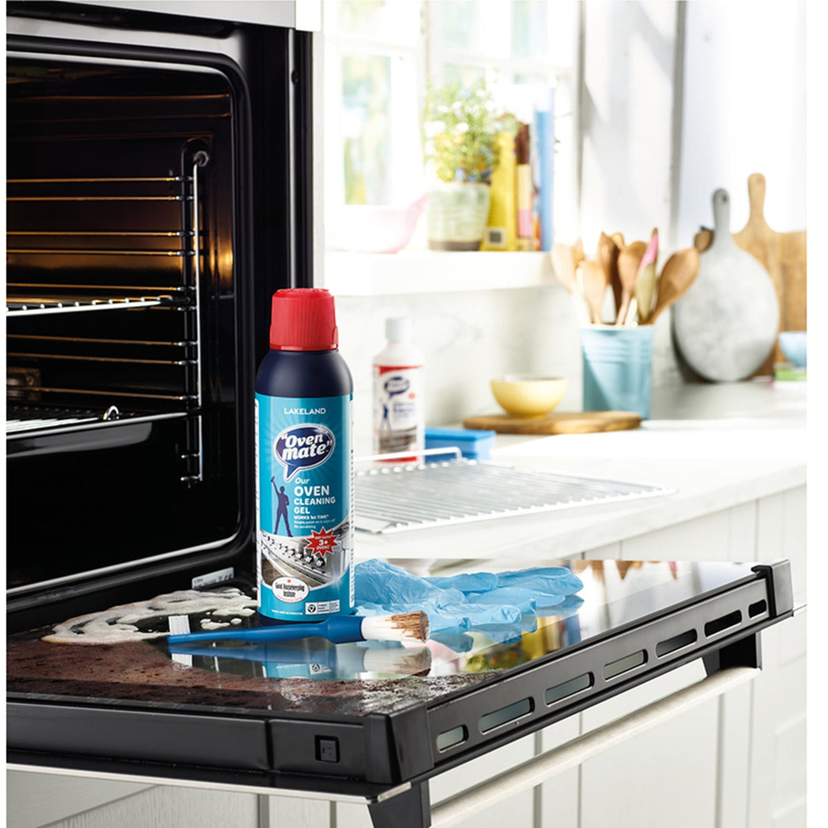 Oven Mate Oven Cleaning Gel 500ml Brush and Gloves Cleaning Kit