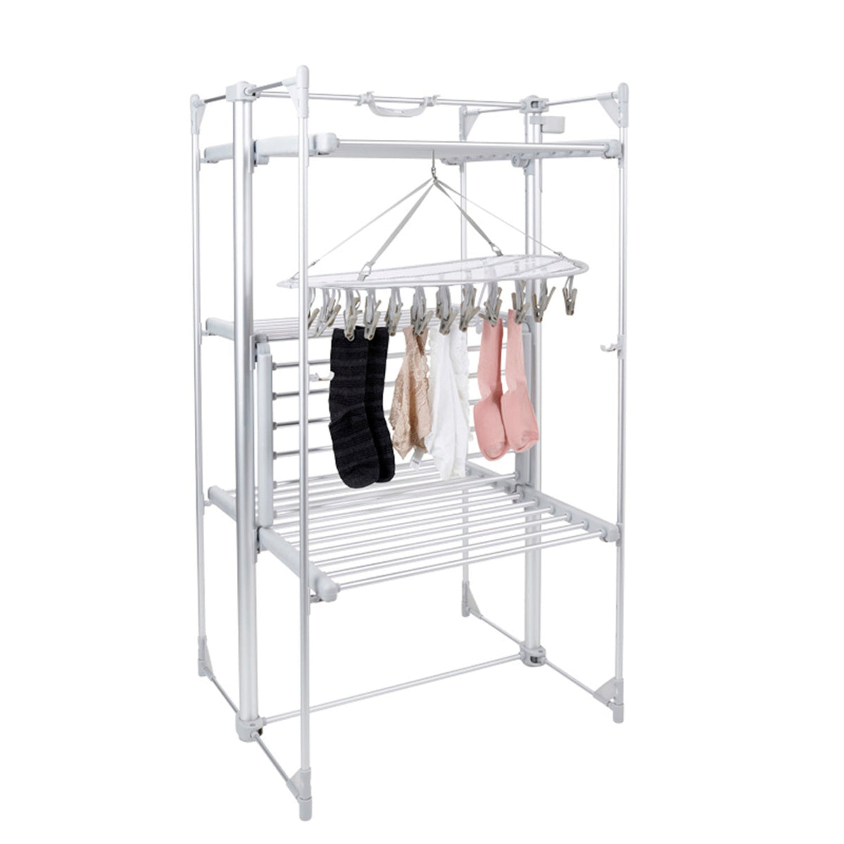 Dry:Soon 30-Peg Mesh Shelf with Hanger