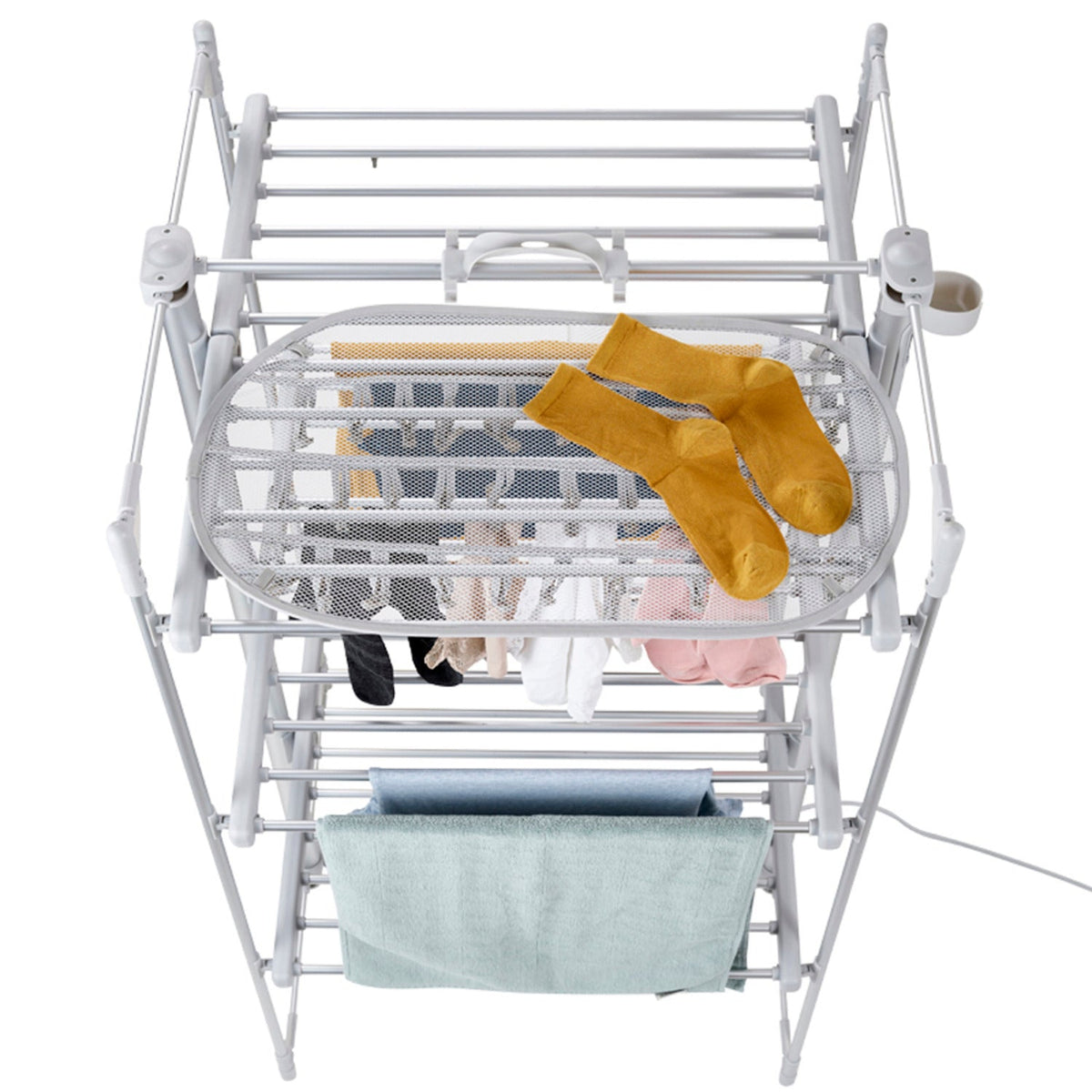 Dry:Soon 30-Peg Mesh Shelf with Hanger