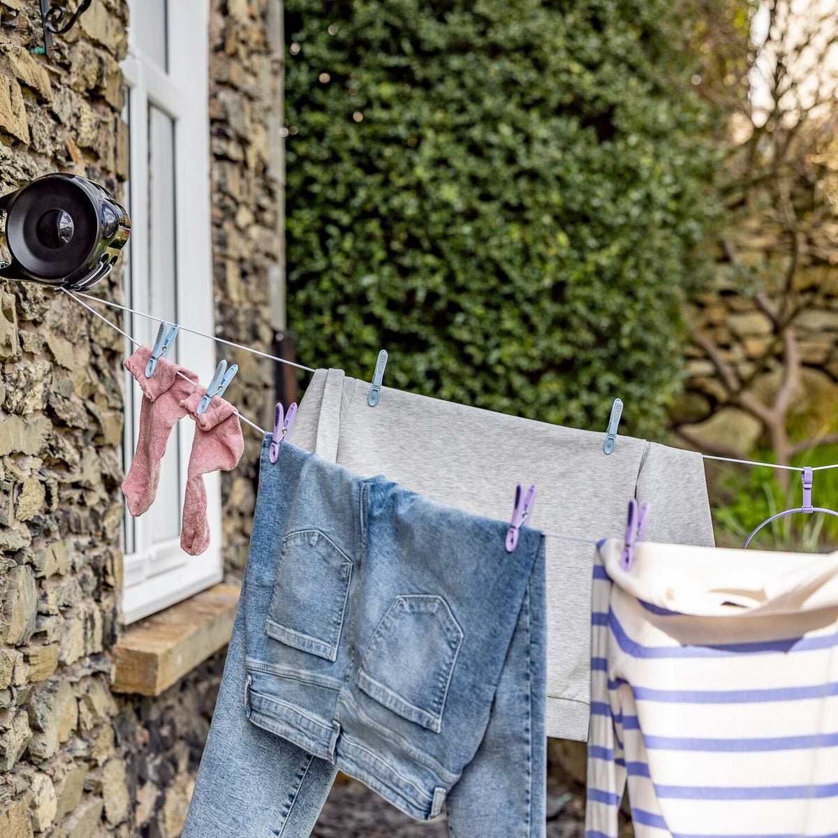 Lakeland Retractable Double Clothes Washing Line