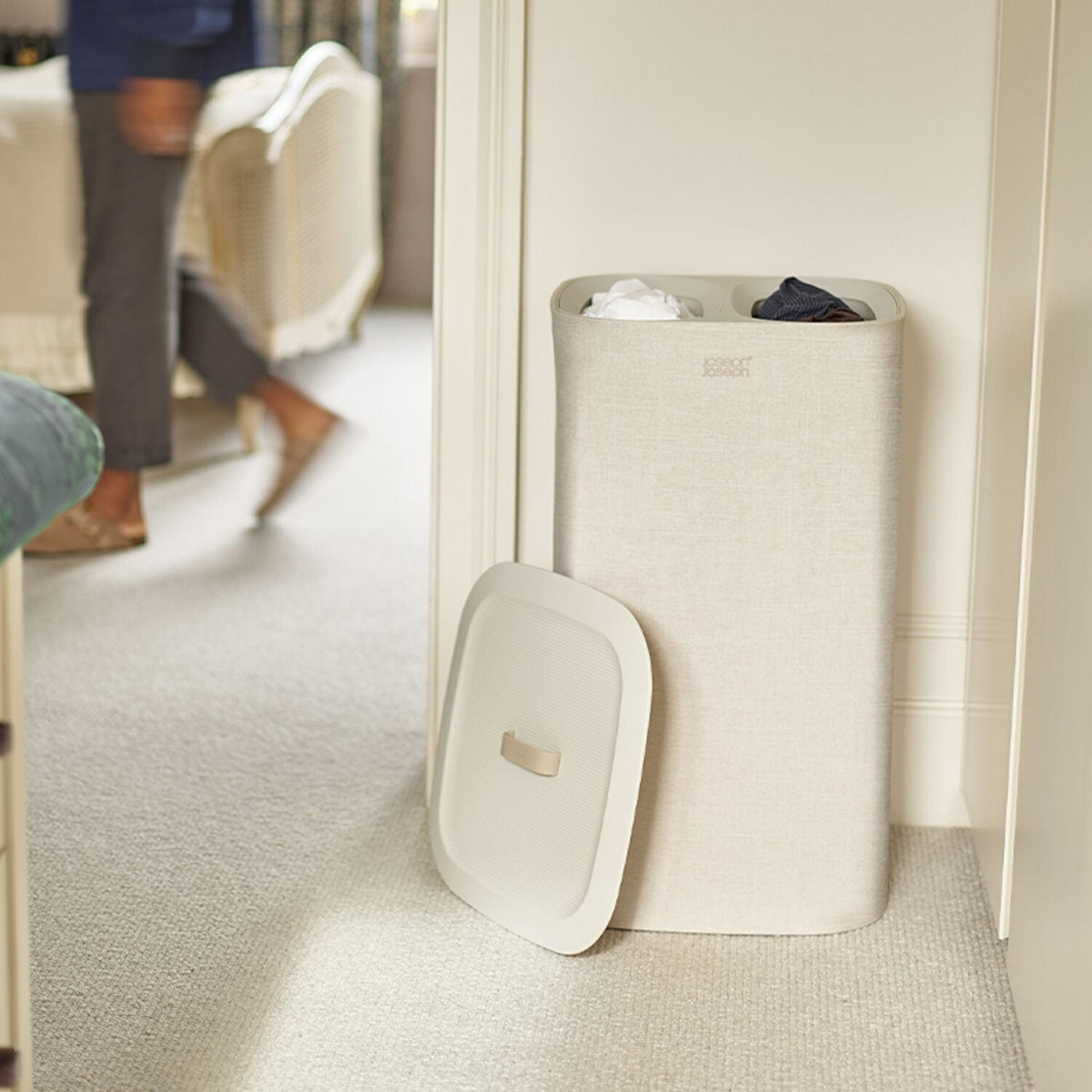 Joseph Joseph Tota 60L Laundry Basket Ecru