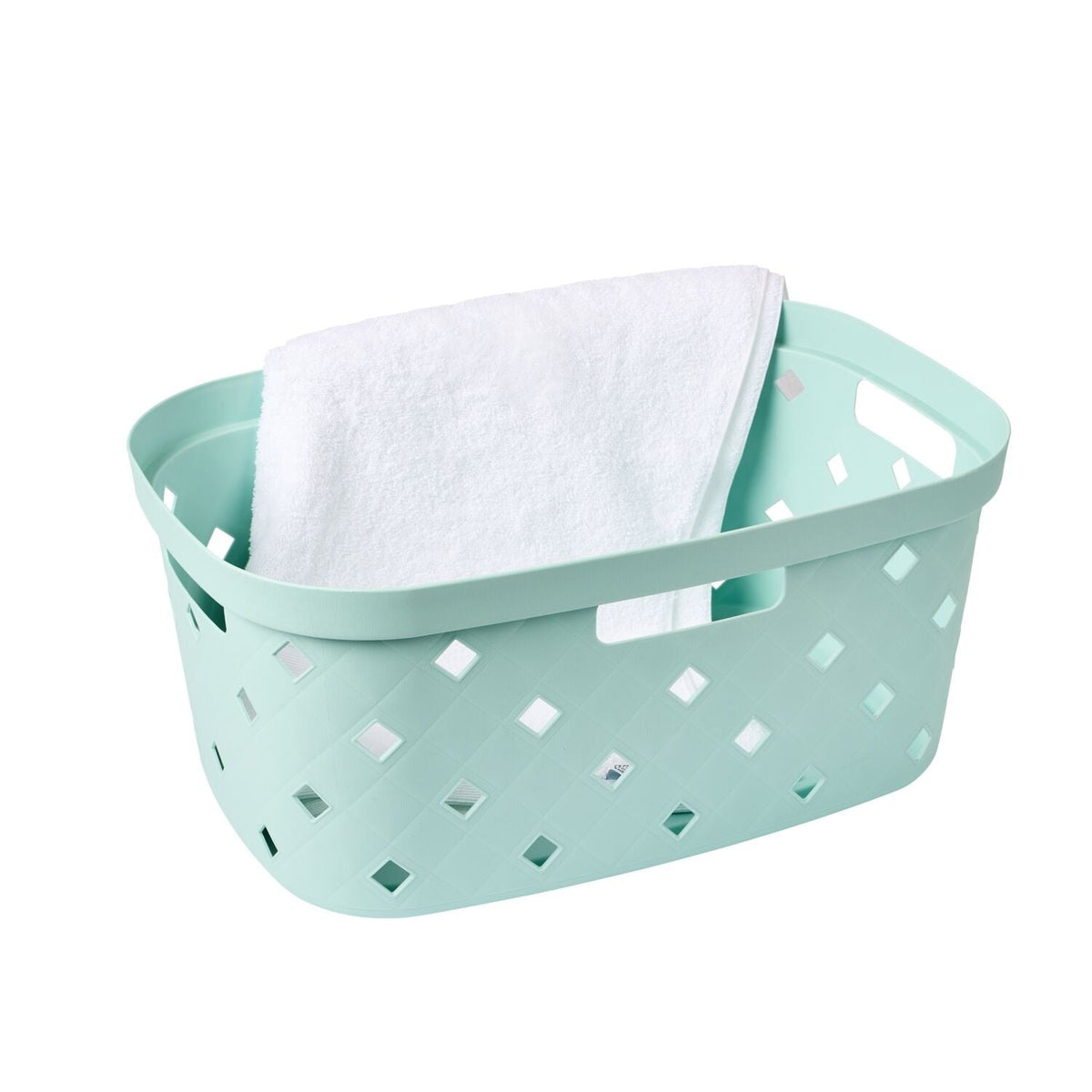 Lakeland Lattice 40L Laundry Basket – Baby Blue