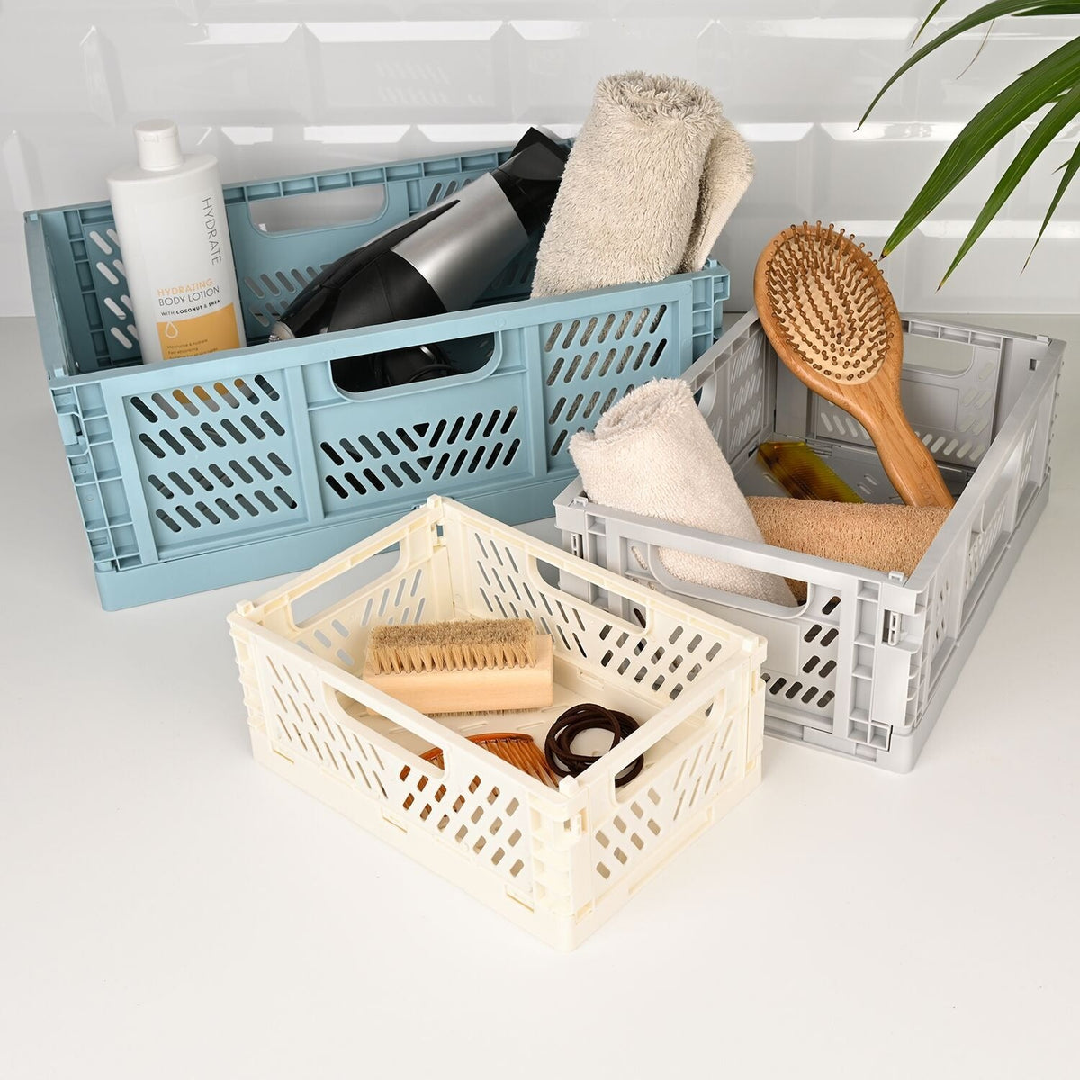 Lakeland Medium Folding Storage Crates – Set of 2