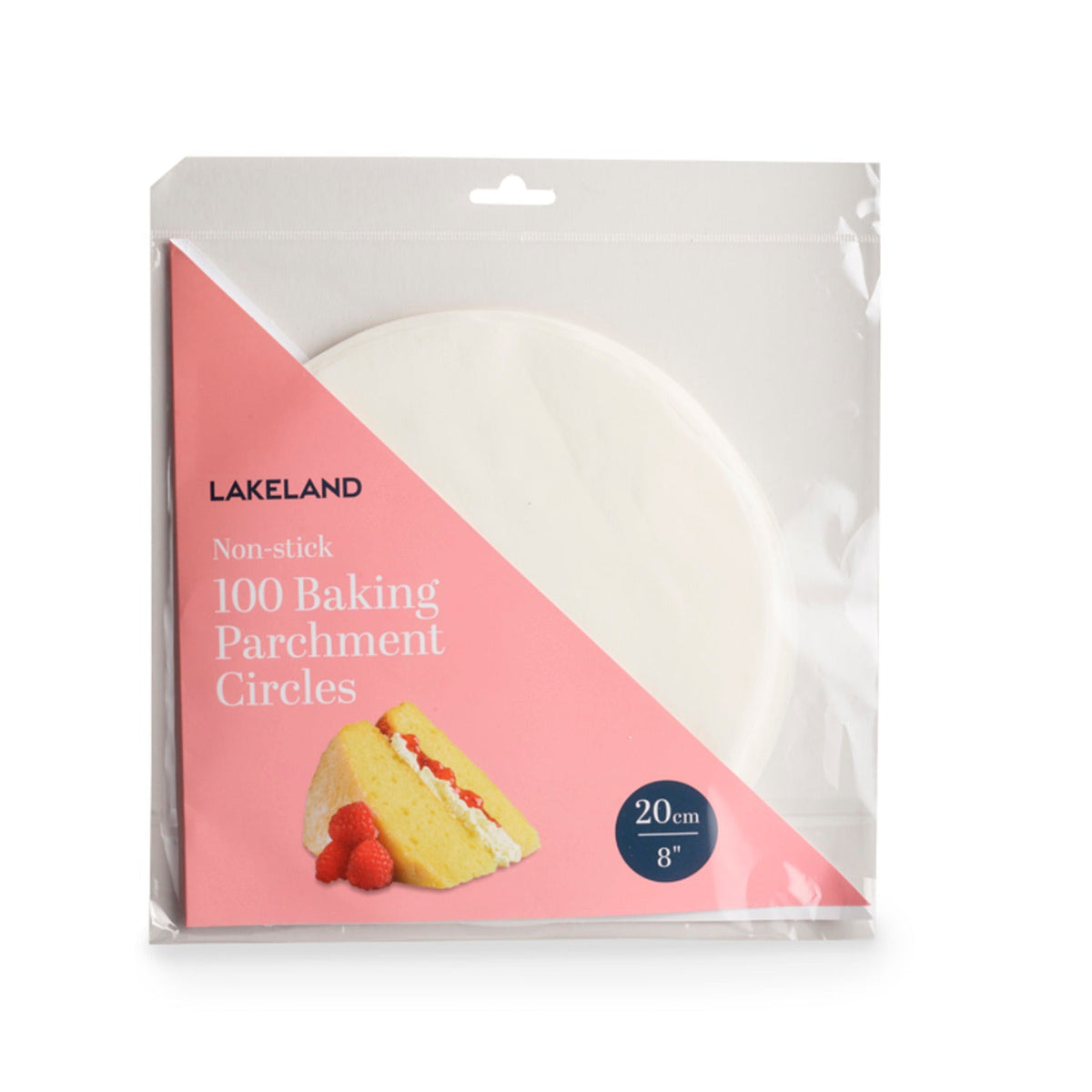 100 Baking Parchment Liner Paper Circles 20cm