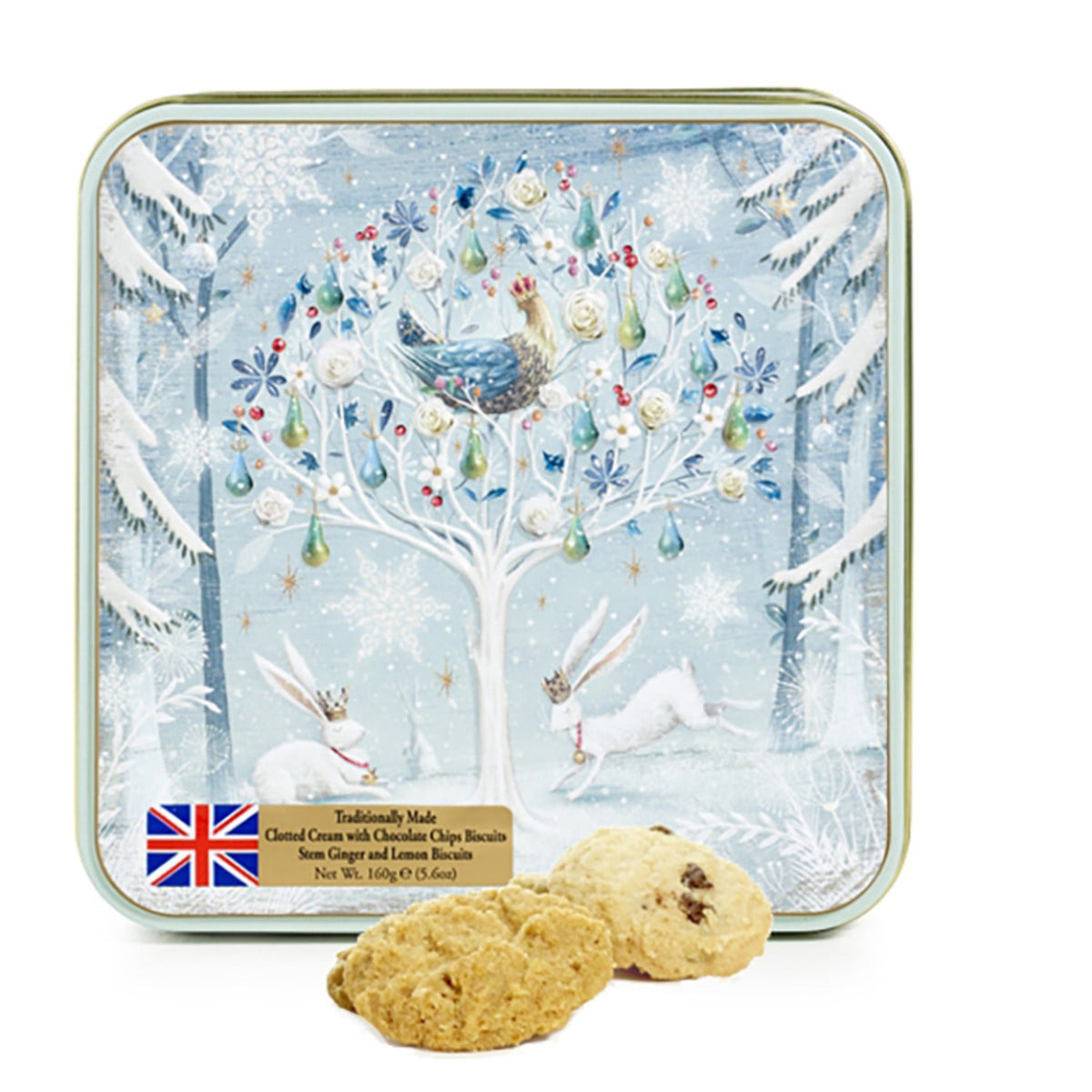 Grandma Wild’s Embossed Partridge in a Pear Tree Biscuit Tin 160g