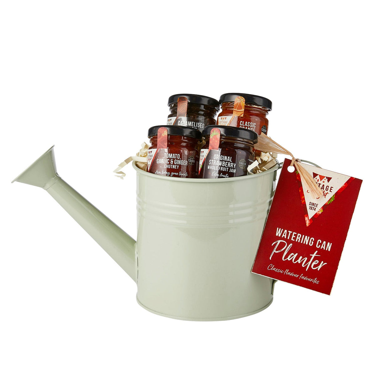 Cottage Delight Watering Can Planter Food Hamper