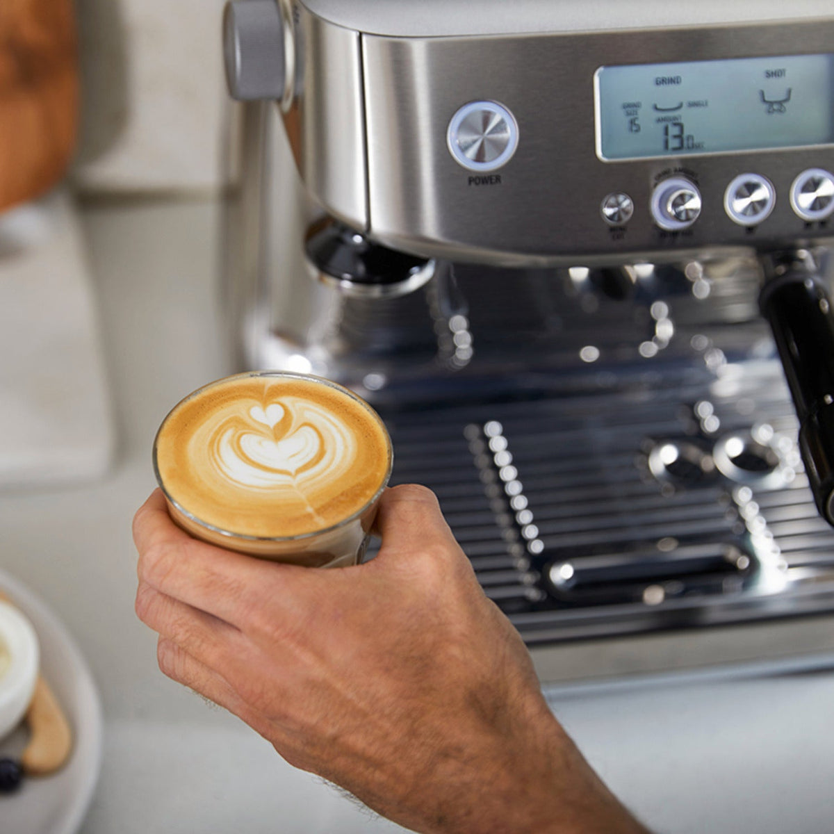 Sage The Barista Pro Bean to Cup Coffee Machine SES878BSS