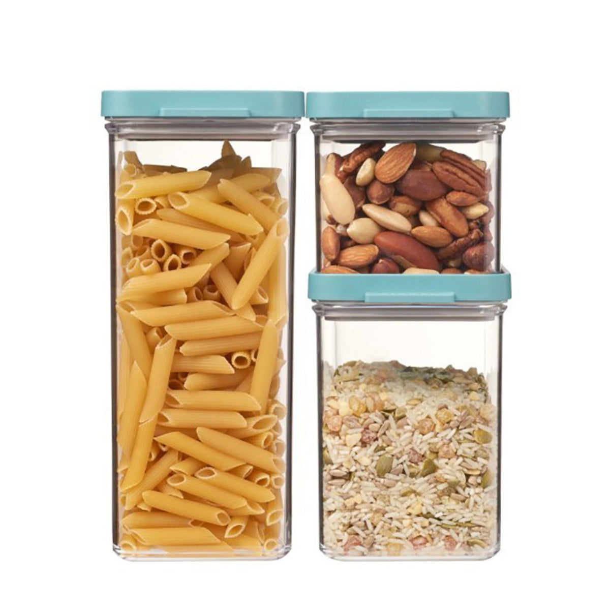 Mepal Omnia 3-Piece Food Storage Container Set Nordic Green