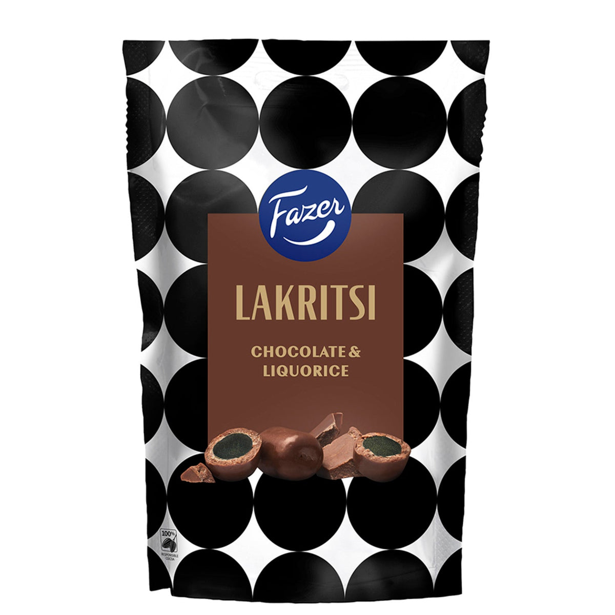 Fazer Fine Finnish Milk Chocolate-Coated Liquorice 140g