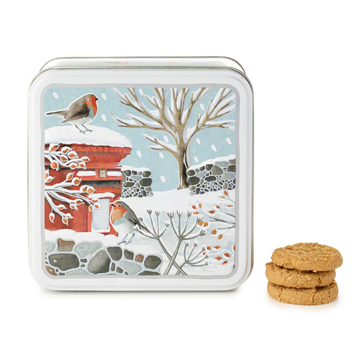 Grandma Wild’s Robins in Winter Biscuit Tin 160g